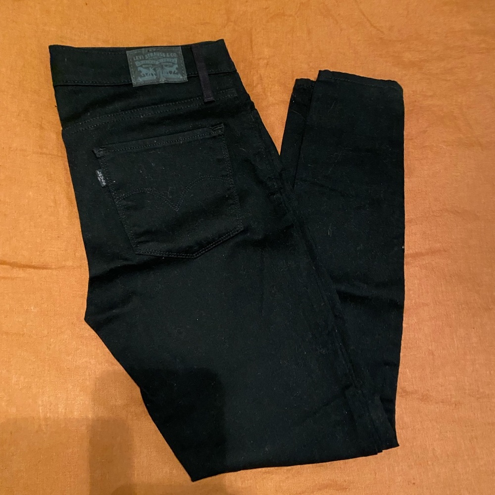 Levi’s 720 High Waisted Black Skinny Jeans